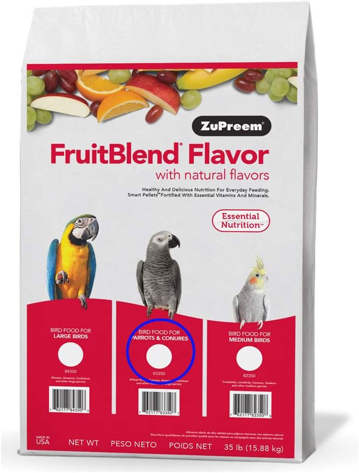 FruitBlend for Medium/Large Parrots 35 lbs (15.88 kg)