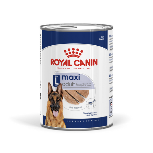 Royal Canin Size Health Nutrition Maxi Adult (Wet Food   Can) 12 x 410 g