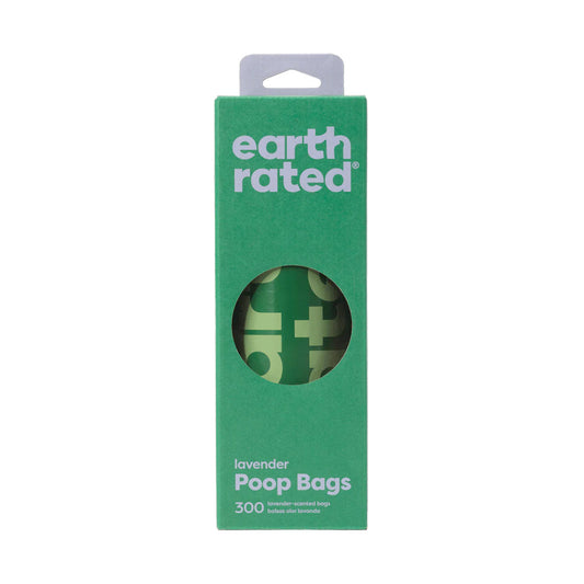Earth Rated Dog Poop Bags - Bulk Single Roll ( 300 Bags) - Lavender