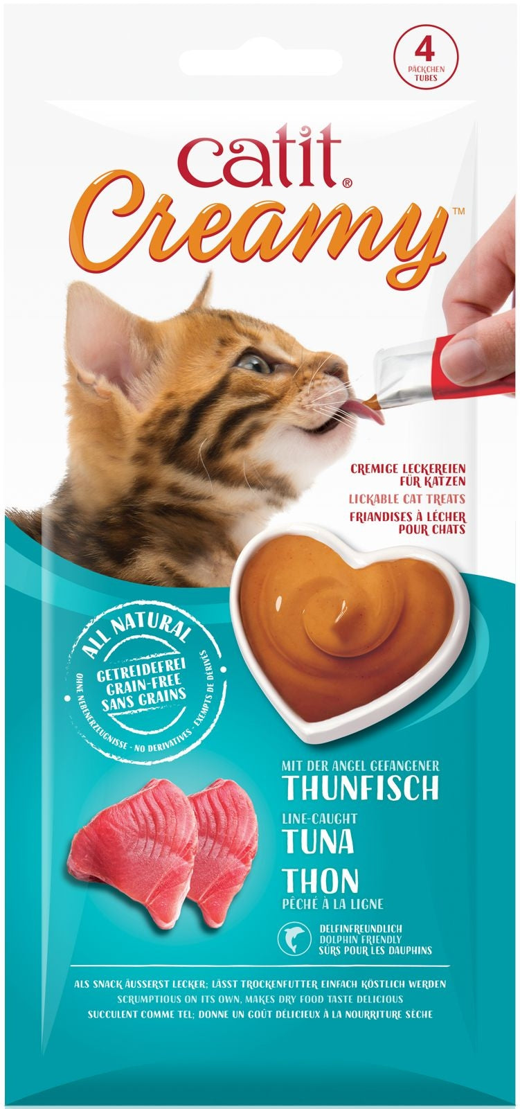 Catit Creamy Lickable Treats Tuna 12pk/box