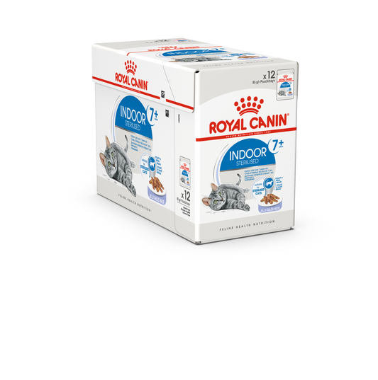 Royal Canin Feline Health Nutrition Indoor 7+ Jelly (Wet Food - Pouches) 12 x 85 g