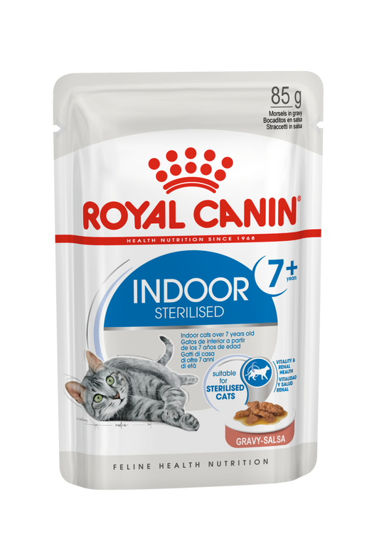 Royal Canin Feline Health Nutrition Indoor 7+ (Wet Food - Pouches) 12 x 85 g