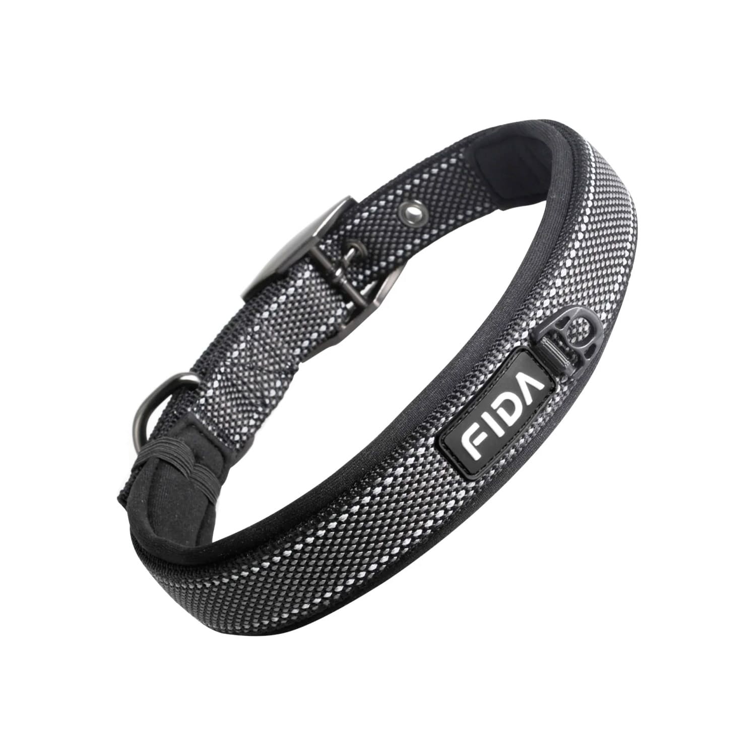 Fida Heavy Duty Dog Collar - Large, Black