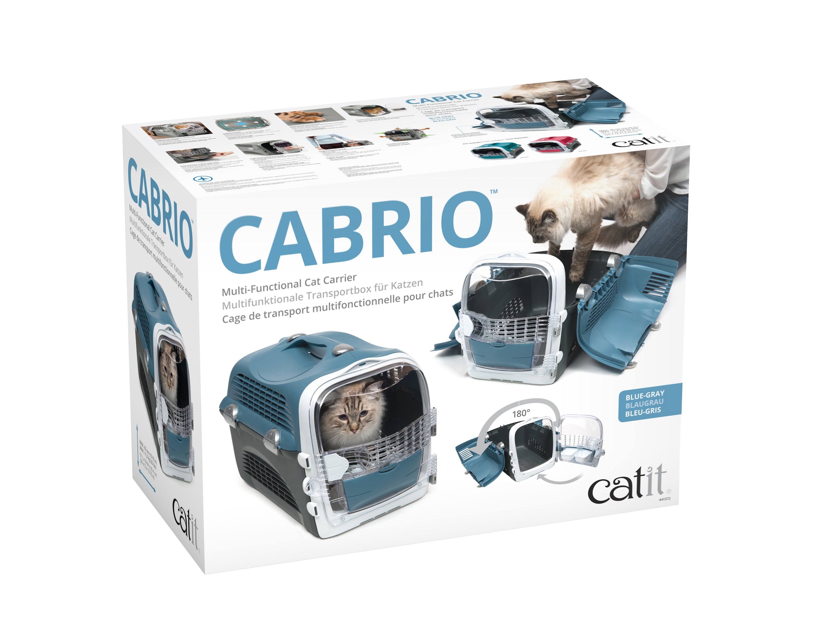 Cabrio Cat Carrier System Blue/Grey