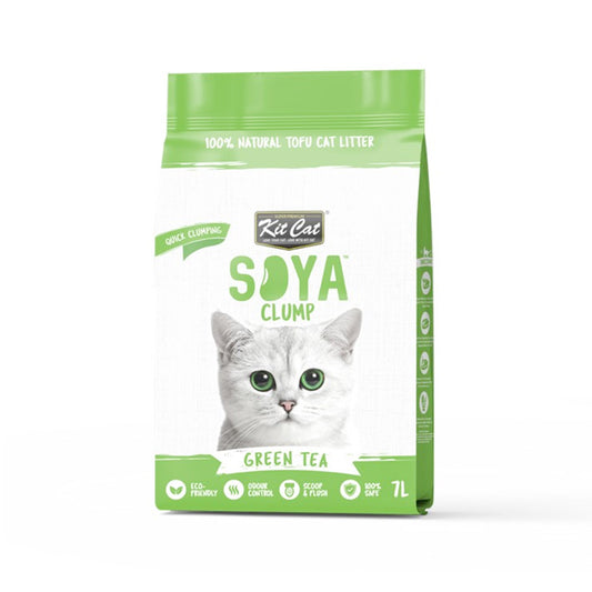 Kit Cat Soya Clump Soybean Litter - Green Tea 7L(1 Box – 6pcs)