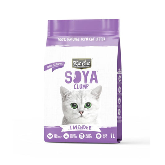 Kit Cat Soya Clump Soybean Litter - Lavender 7L(1 Box – 6pcs)