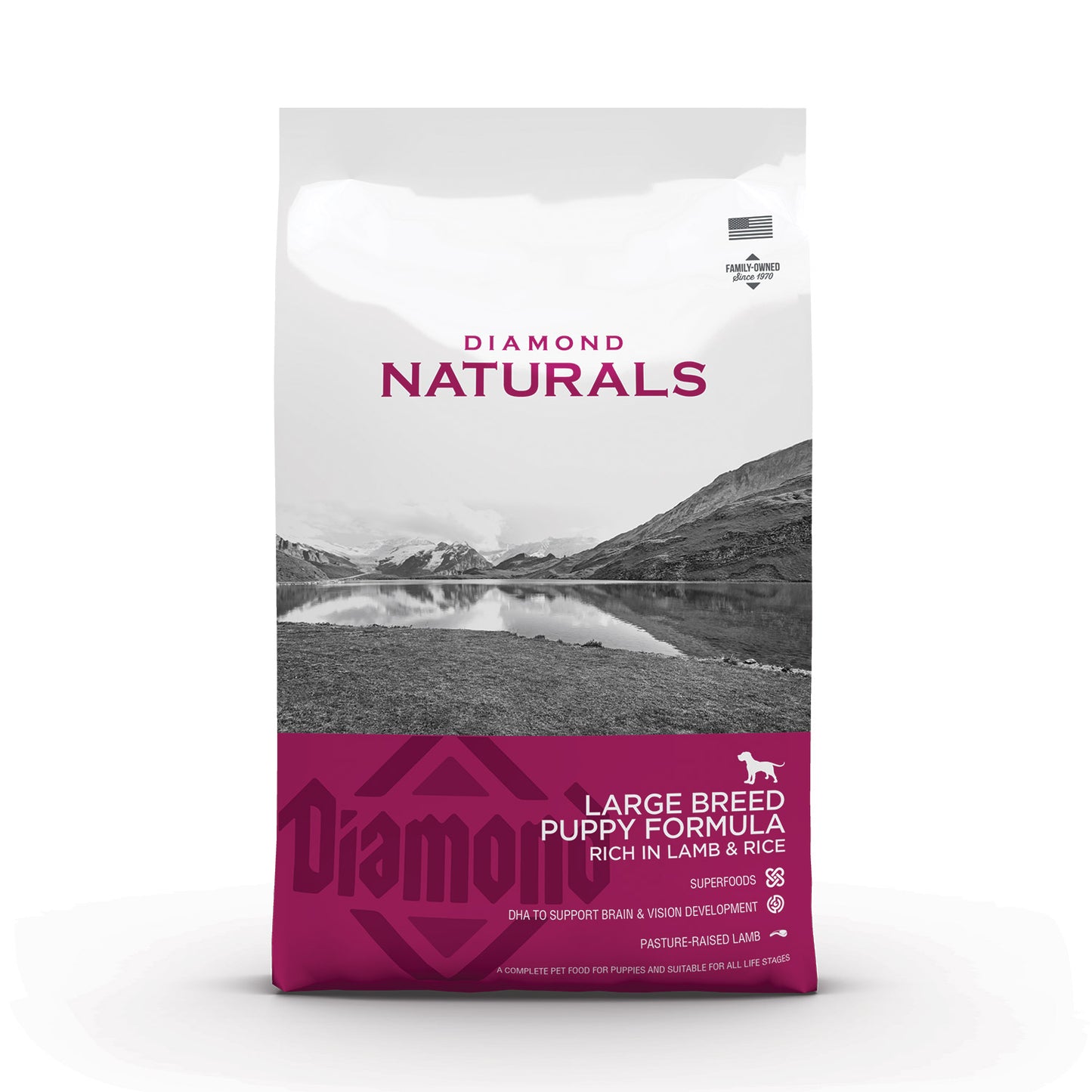 Diamond Naturals Large Breed Puppy Lamb &amp; Rice Formula  15kg (33 lbs)