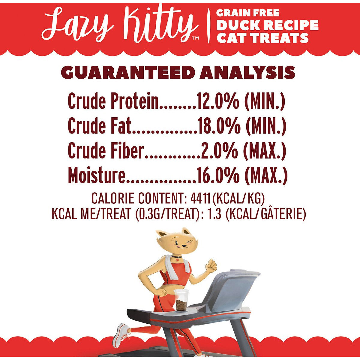 Lazy Kitty Air-Dried Grain-Free Cat Treats -  Duck Recipe 3oz / 85gm