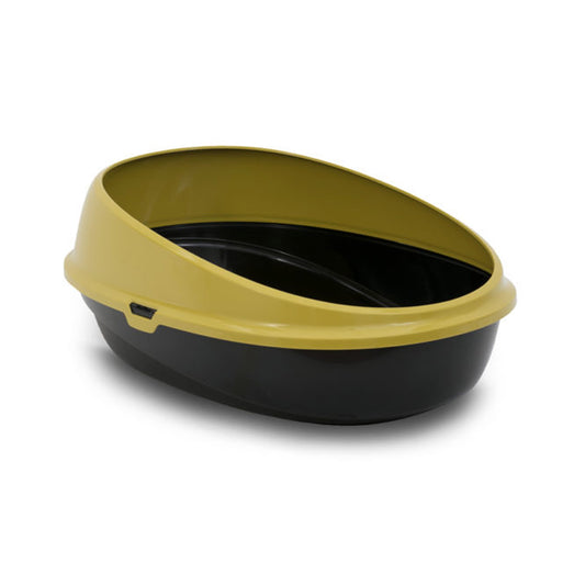 Pin Up Open Cat Litter Box (59cm × 39.5cm × 27cm) - Mustard