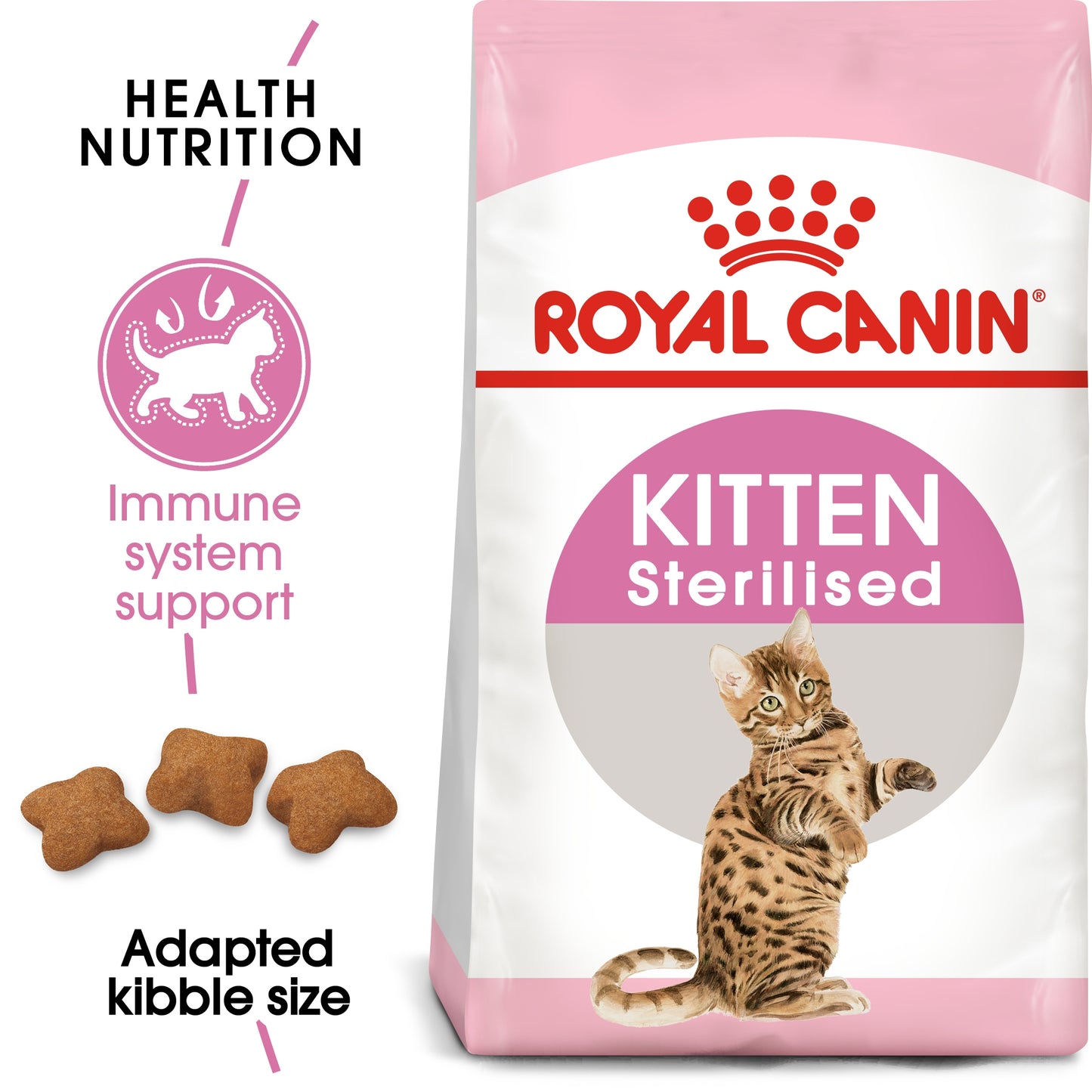FREE Emily Pets Easy Clean Cat Litter 10L Combo with Royal Canin Kitten Sterilised Dry Food 2kg