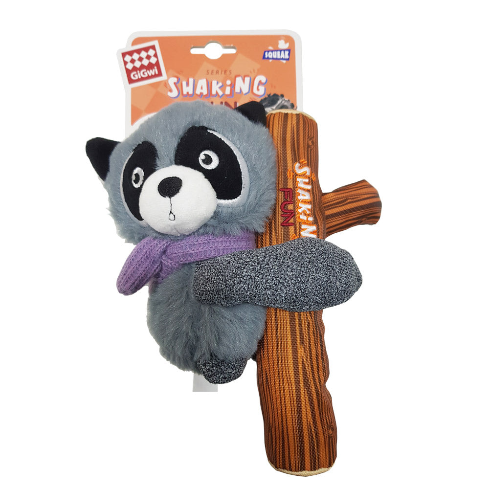 Plush toy with squeaker inside - Raccoon
