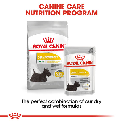 Royal Canin Canine Care Nutrition Dermacomfort (Wet Food   Pouches) 12 x 85 g