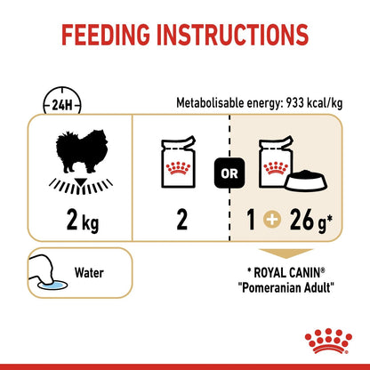 Royal Canin Breed Health Nutrition Pomeranian (Wet Food   Pouches) 12 x 85 g