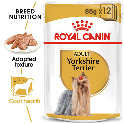Royal Canin Breed Health Nutrition Yorkshire Adult (Wet Food   Pouches) 12 x 85 g