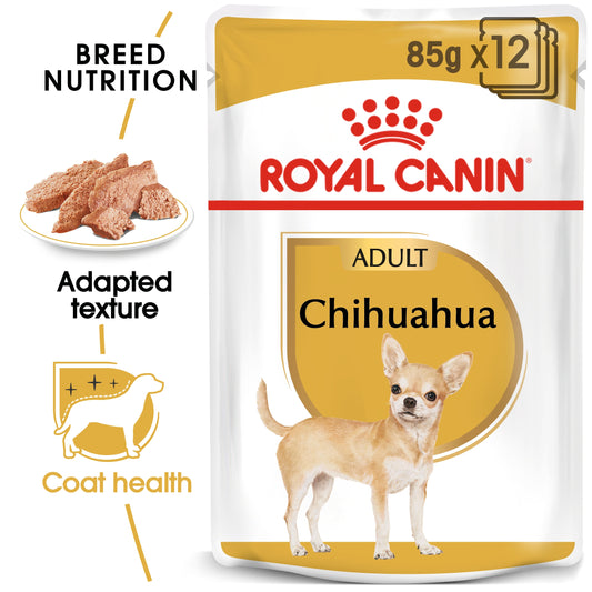 Royal Canin Breed Health Nutrition Chihuahua Adult (Wet Food   Pouches) 12 x 85 g