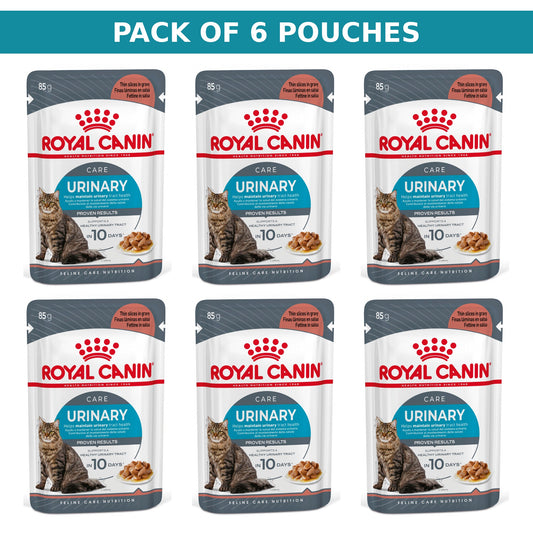 (Pack of 6 Pouches Only) x 85 gm Royal Canin Feline Care Nutrition Urinary Care