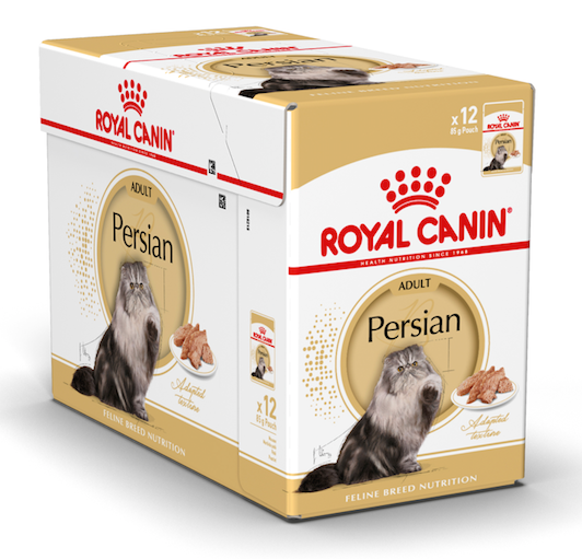 Royal Canin 12 x 85 gm Feline Breed Nutrition Persian (Wet Food Pouches)