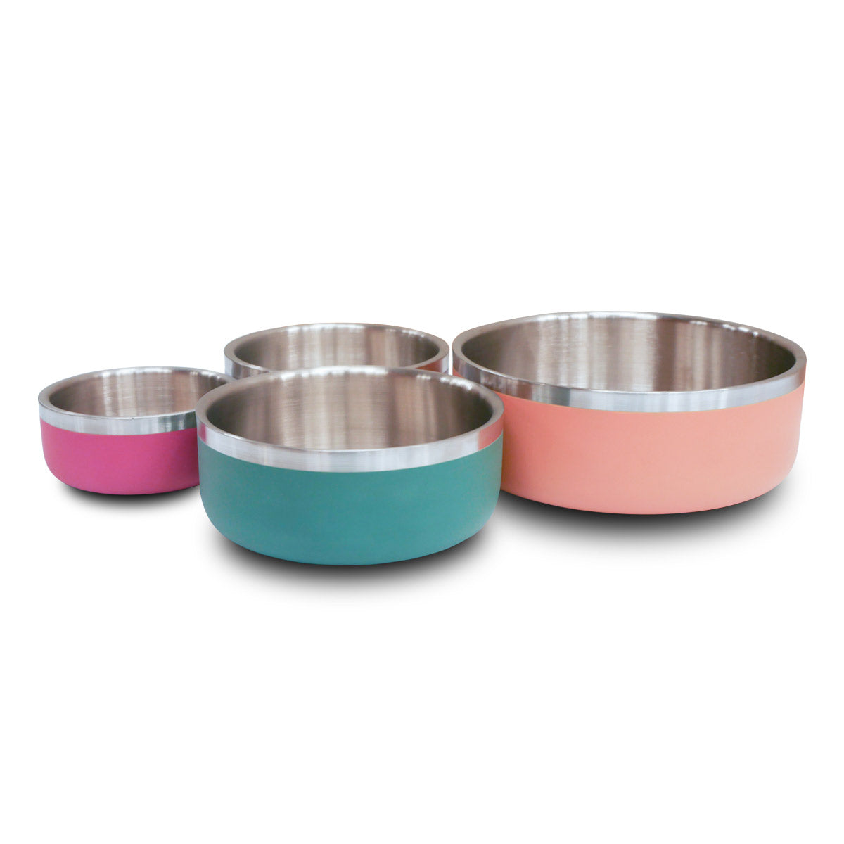 Saluki Stainless Steel Double Wall Dog Bowls