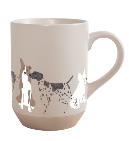 PetShop by Fringe Studio Pencil Dogs Stoneware Mug