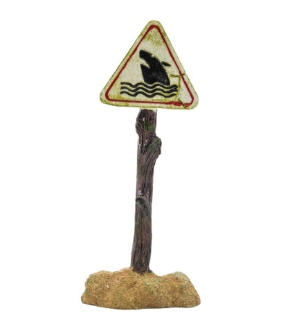 AquaSpectra Shark Sign Aquarium Decor