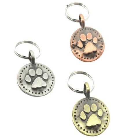 GoScribe Vintage Charms Paw Design Tag Pet Owner Accessory