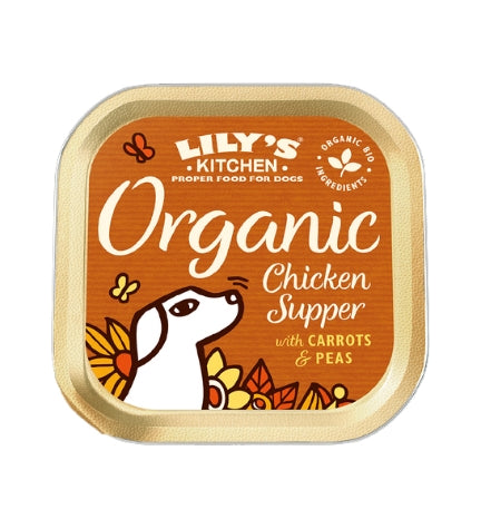 Lily's Kitchen Organic Chicken Supper Wet Dog Food 150G Pack of 11