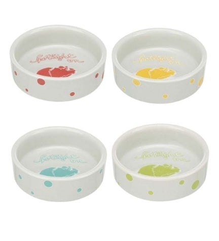 Trixie Bowl Spotlight Comic Hamsters Ceramic Bowl for Small Pets