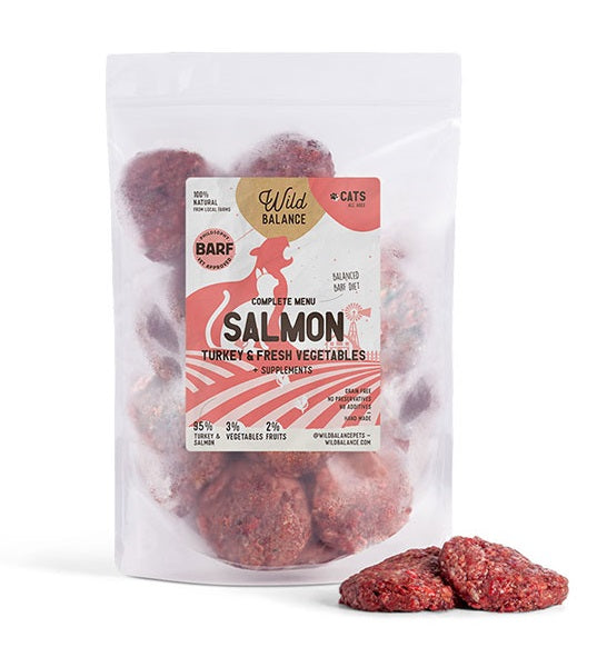 Wild Balance Complete BARF Menu Salmon Raw Food for Cats