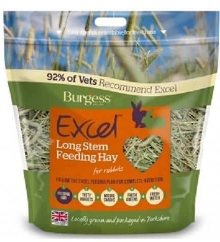 Burgess Excel Long Stem Feeding Hay for Small Pets