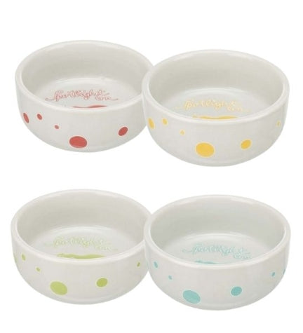 Trixie Bowl Spotlight Comic Guinea Pigs Ceramic Bowl for Small Pets