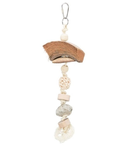 Trixie Coconut, Rattan & Lava Rock Natural Bird Toy