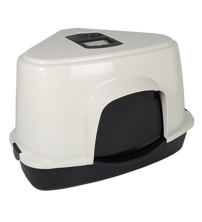 ebi Cat Toilet Prism 70 Zen Series Corner Tray Litter Box for Cats