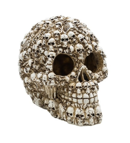 AquaSpectra Decorated Skull Aquarium Decor