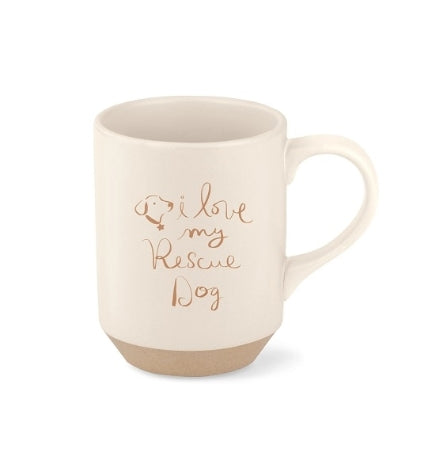 PetShop by Fringe Studio Love My Rescue Dog  Stoneware Mug