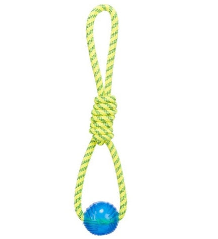 Trixie Aqua Toy Floatable Polyester Playing Rope with TPR Ball Dog Toy