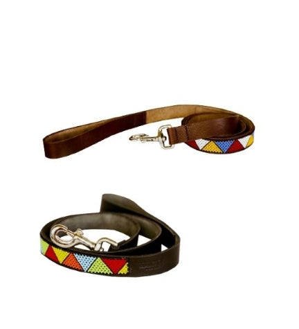 Huntlea Beaded Big Vee Dog Lead