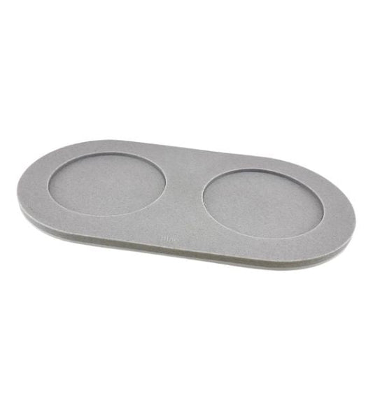 Pino Sand-made Serving Tray Dolphin Grey Small
