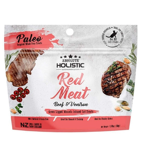 Absolute Holistic Air Dried Red Meat Cat Treats 50G
