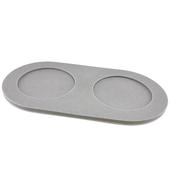 Pino Sand-made Serving Tray Dolphin Grey Large