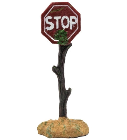AquaSpectra Stop Sign Aquarium Decor