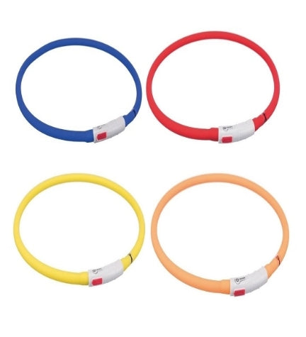 Trixie USB Flash Light Silicone Dog Collar
