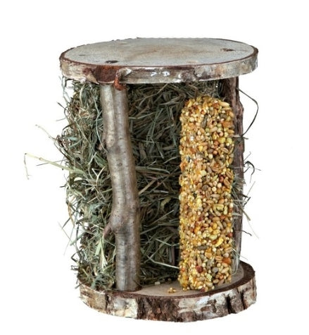 Trixie Wooden Tower with Hay & Crispy Bar for Small Pets
