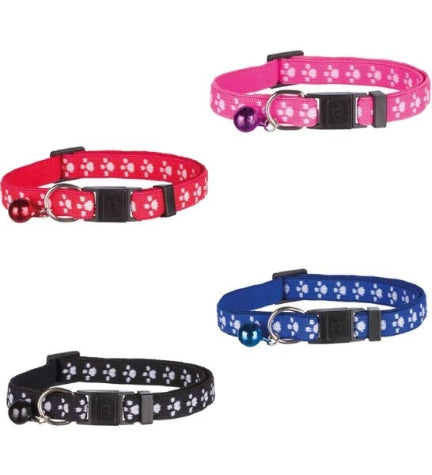 Trixie Paw Motif Elastic Cat Collar