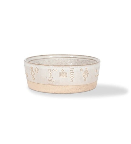 PetShop by Fringe Studio Tribal Marks Stoneware Bowl