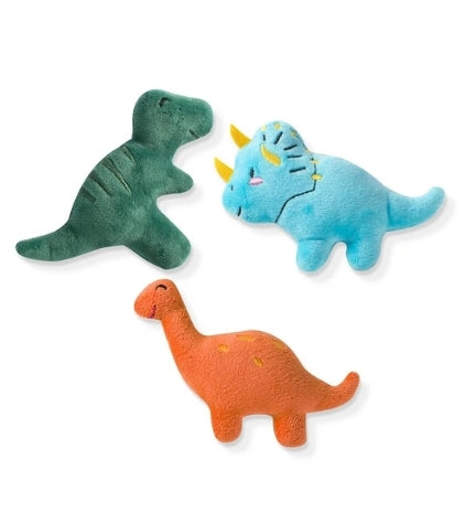 PetShop by Fringe Studio Dinos 3pcs Dog Toy Set