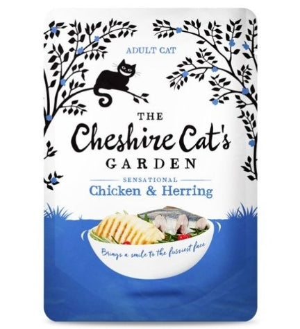 The Cheshire Cat's Garden Chicken & Herring Wet Cat Food 85G