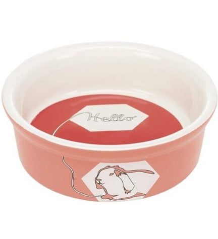 Trixie Comic Rabbit Ceramic Bowl for Small Pets