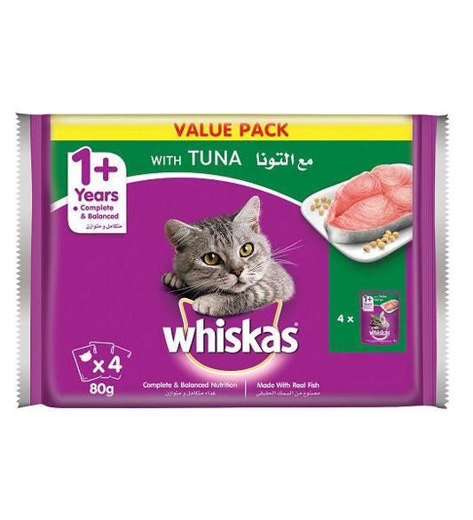Whiskas Tuna Wet Cat Food - TUNA/4X80G