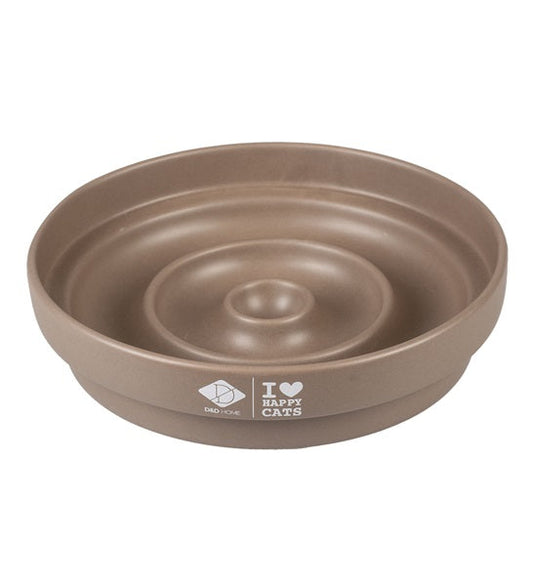 D&D Home I Love Happy Cats Sue Slow Feeder Drop Cat Bowl