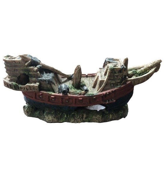 Hugo Kamishi Colourful Ship Aquarium Decor
